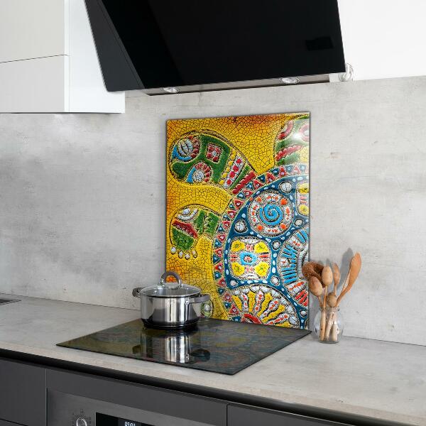 Sticlă bucătărie Mozaic din ceramică țestoasă