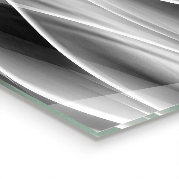 Sticlă pentru bucătărie Energie abstractă unde gri