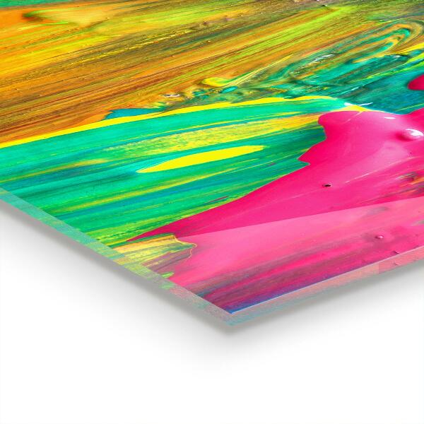 Sticlă bucătărie Textura vopsea colorată