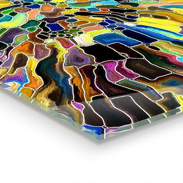 Sticlă pentru bucătărie Mozaic colorat fantezist