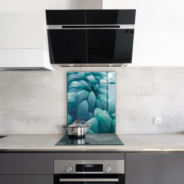 Sticlă bucătărie Crizantema albastră