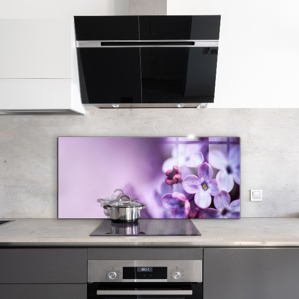 Panou perete bucătărie Flori violete