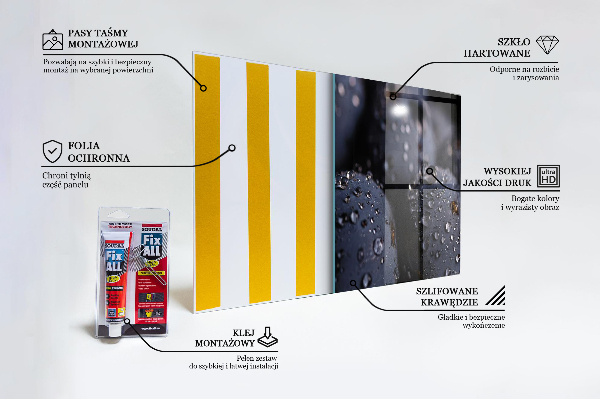 Sticlă bucătărie Afine suculente