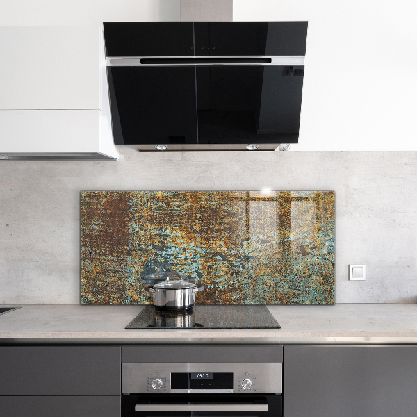 Sticlă pentru bucătărie Textura metalică veche