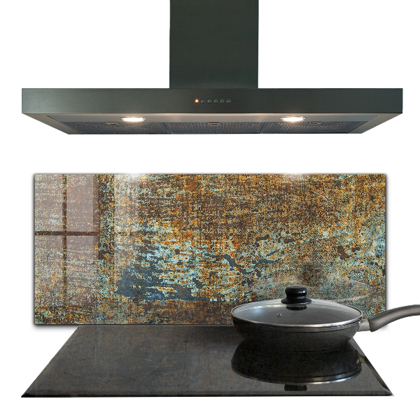 Sticlă pentru bucătărie Textura metalică veche