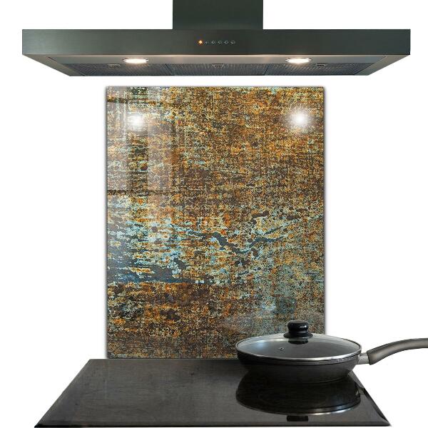 Sticlă pentru bucătărie Textura metalică veche