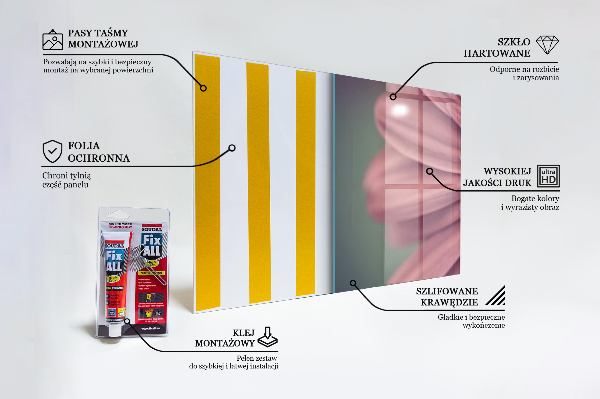 Sticlă bucătărie Floare margaretka gerbera