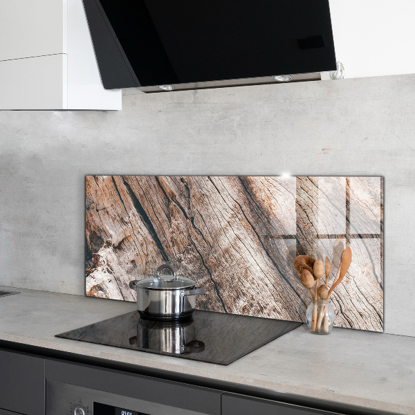 Sticlă pentru bucătărie Textura trunchiului scoarței de copac