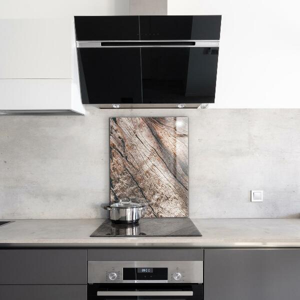 Sticlă pentru bucătărie Textura trunchiului scoarței de copac