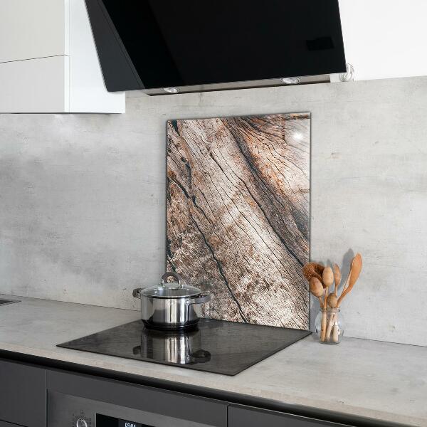 Sticlă pentru bucătărie Textura trunchiului scoarței de copac
