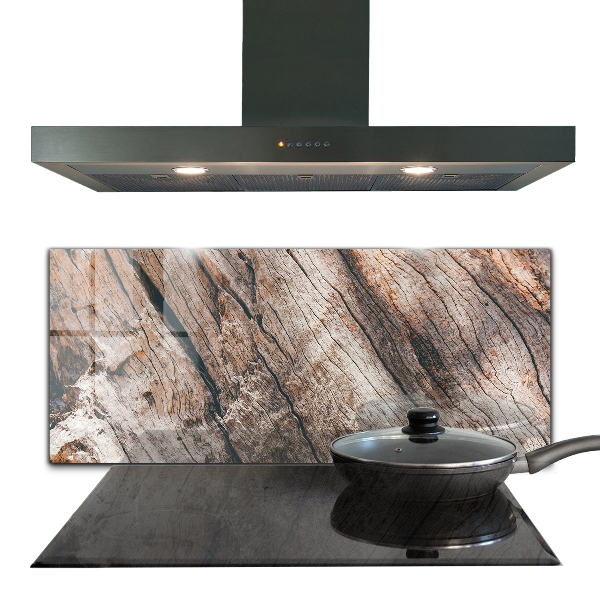 Sticlă pentru bucătărie Textura trunchiului scoarței de copac