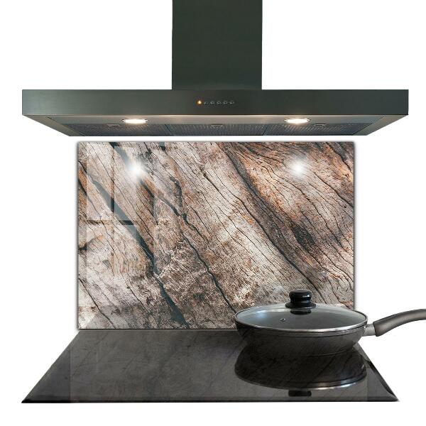 Sticlă pentru bucătărie Textura trunchiului scoarței de copac