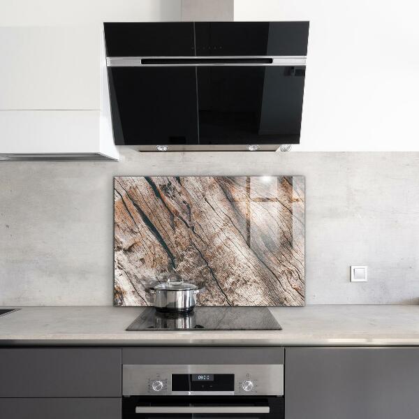 Sticlă pentru bucătărie Textura trunchiului scoarței de copac