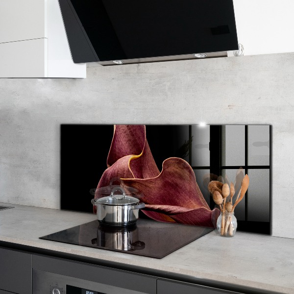 Sticlă bucătărie Frunză delicată elegantă