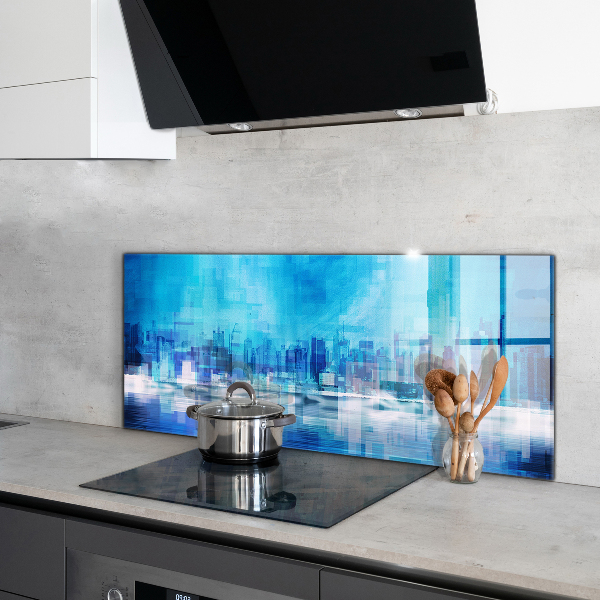 Sticlă bucătărie Panoramă manhattan new york