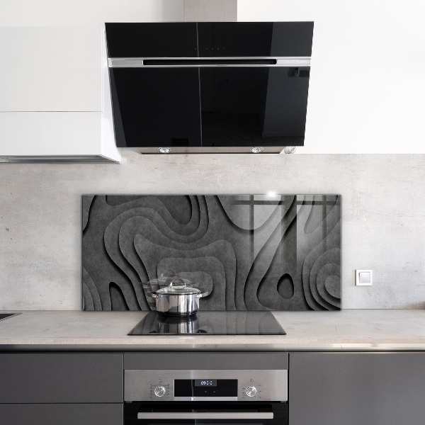 Sticlă pentru bucătărie Abstracție cu textura gri