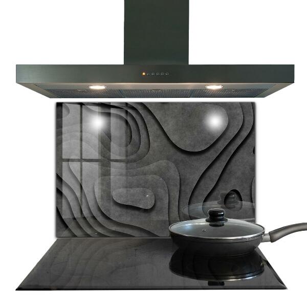 Sticlă pentru bucătărie Abstracție cu textura gri