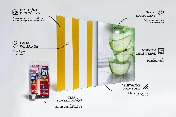 Panou sticlă bucătărie Aloe aloe vera plant