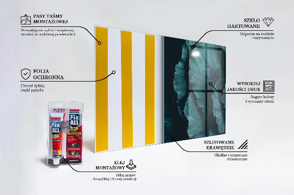 Panou sticlă bucătărie Frunze de varză verde închis