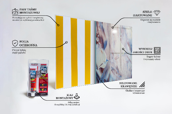 Sticlă pentru bucătărie Texture paint abstraction