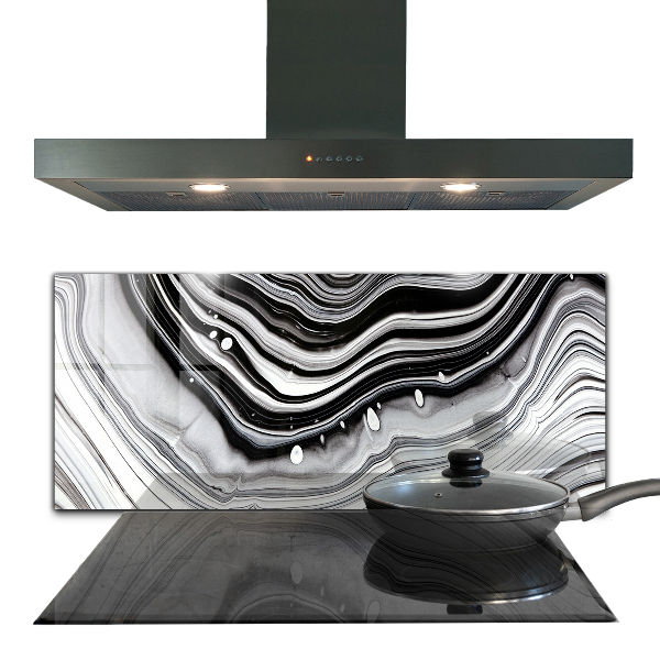 Sticlă pentru bucătărie Abstracție monocromă