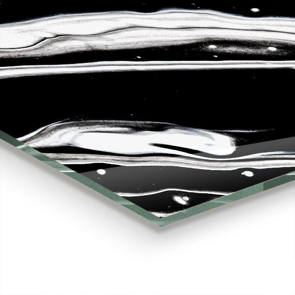 Sticlă pentru bucătărie Abstracție monocromă