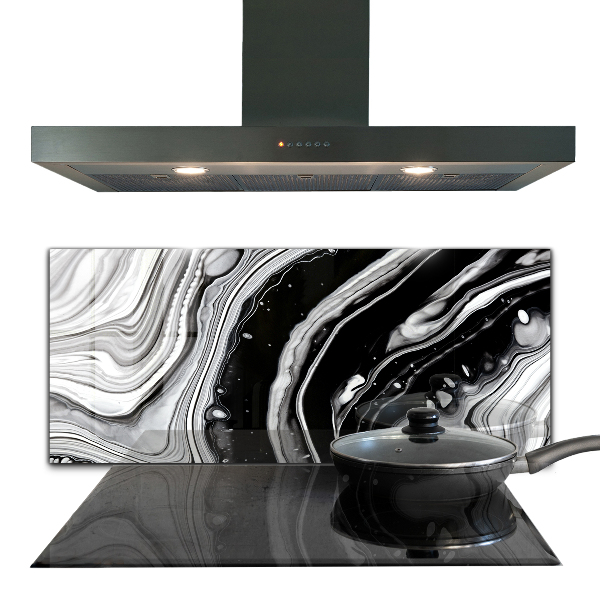 Sticlă pentru bucătărie Abstracție monocromă