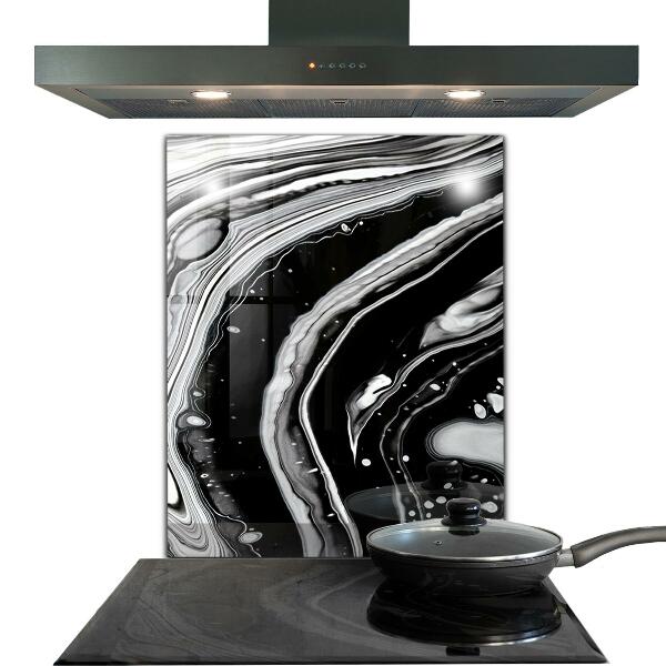 Sticlă pentru bucătărie Abstracție monocromă