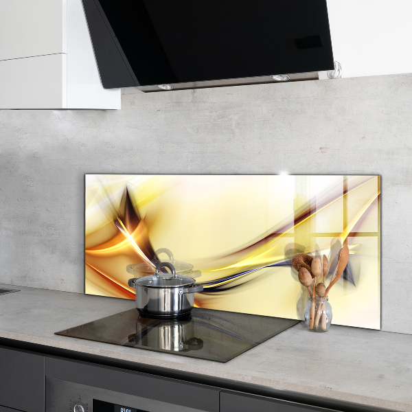 Sticlă bucătărie Abstracția undelor de energie
