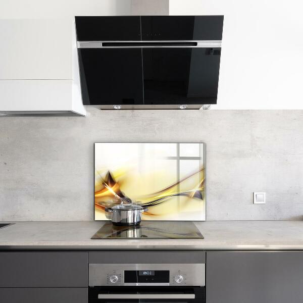 Sticlă bucătărie Abstracția undelor de energie