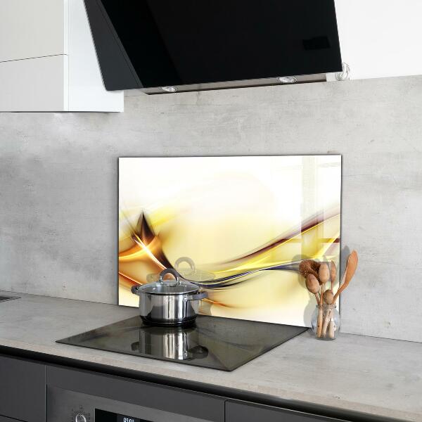 Sticlă bucătărie Abstracția undelor de energie
