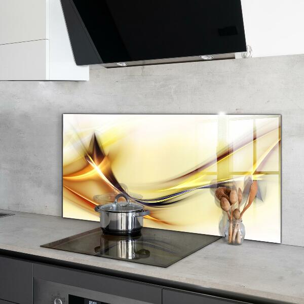 Sticlă bucătărie Abstracția undelor de energie
