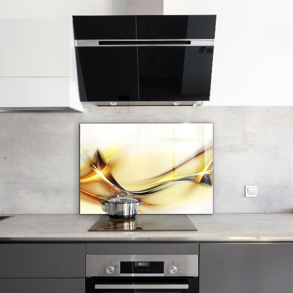 Sticlă bucătărie Abstracția undelor de energie