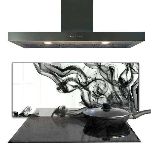 Sticlă bucătărie Panglici de abstracție a fumului