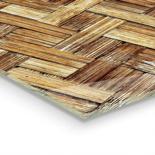 Sticlă pentru bucătărie Ratan din bambus împletit asia