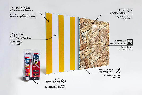 Sticlă pentru bucătărie Ratan din bambus împletit asia