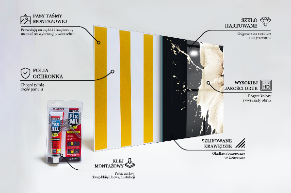 Panou sticlă bucătărie Floare albă abstractă