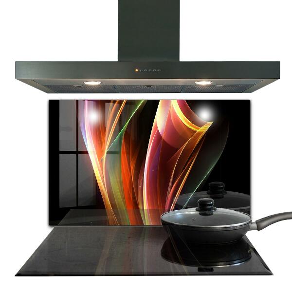 Sticlă bucătărie Abstracția undelor de energie