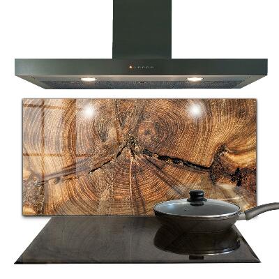 Sticlă pentru bucătărie Textura trunchiului