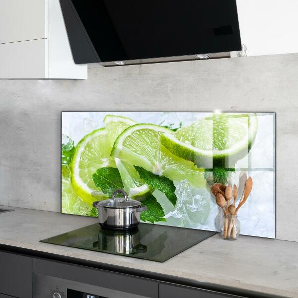 Sticlă bucătărie Lime răcoritoare cu citrice