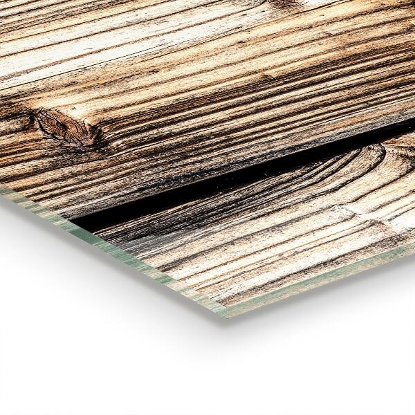 Sticlă pentru bucătărie Lemn vechi de stejar