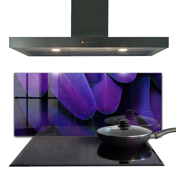 Sticlă pentru bucătărie Pene de păsări exotice