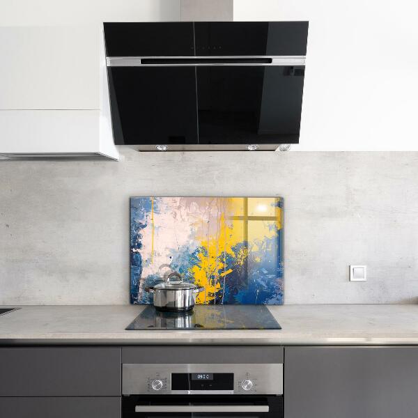 Sticlă bucătărie Vopsea colorată abstractă