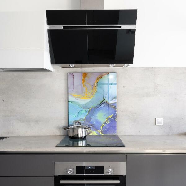 Sticlă bucătărie Abstracția energiei albastre