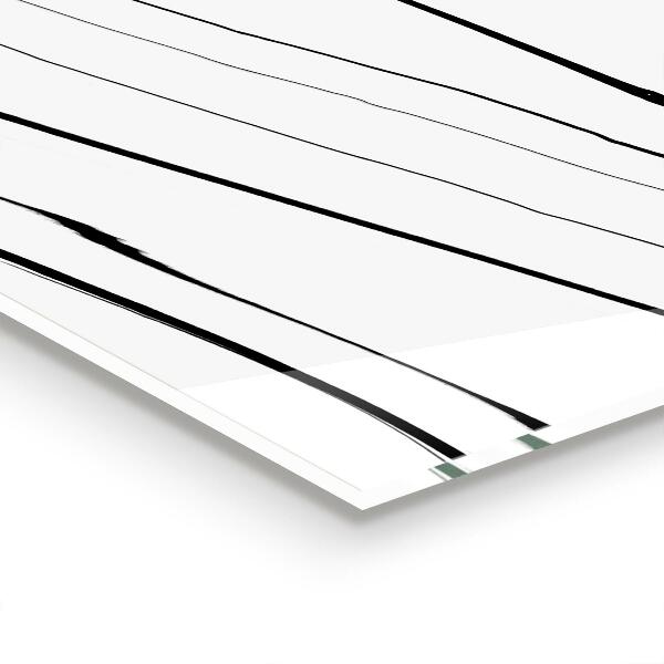 Sticlă bucătărie Structură de marmură albă