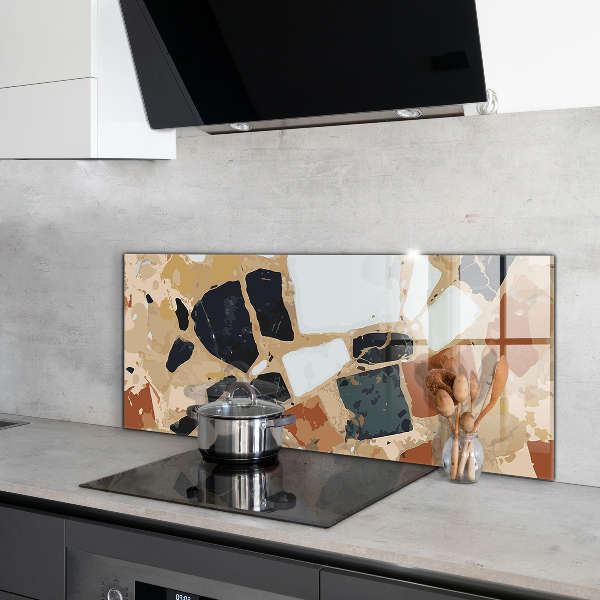 Sticlă bucătărie Piatra naturala terrazzo