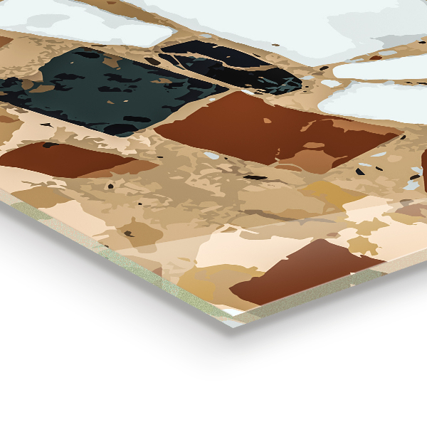 Sticlă bucătărie Piatra naturala terrazzo