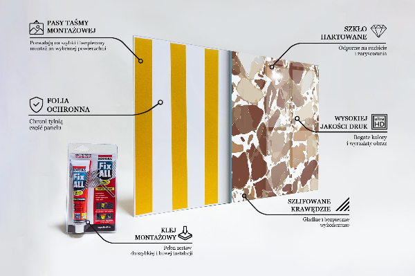 Sticlă bucătărie Piatra naturala terrazzo