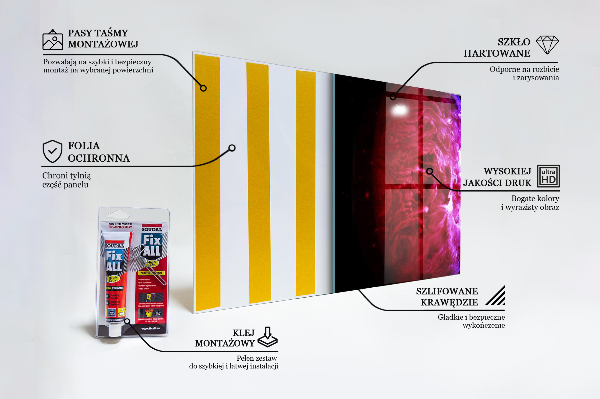 Sticlă bucătărie Misteroasa planetă spațială