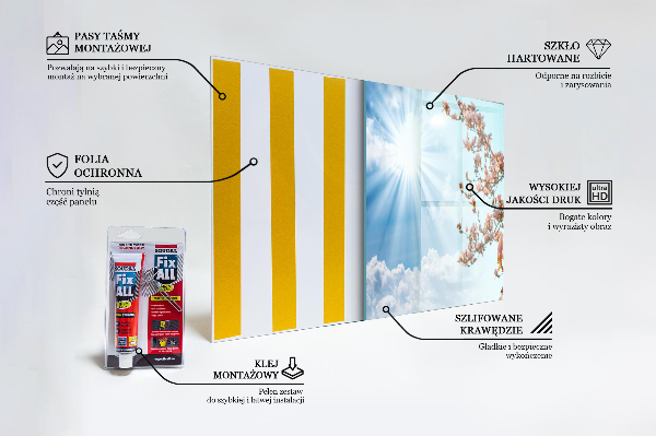 Sticlă printata bucătărie Magnolia înflorită